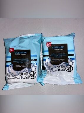 Walgreens Cleanse Towelettes - Blue Travel Packs x2
